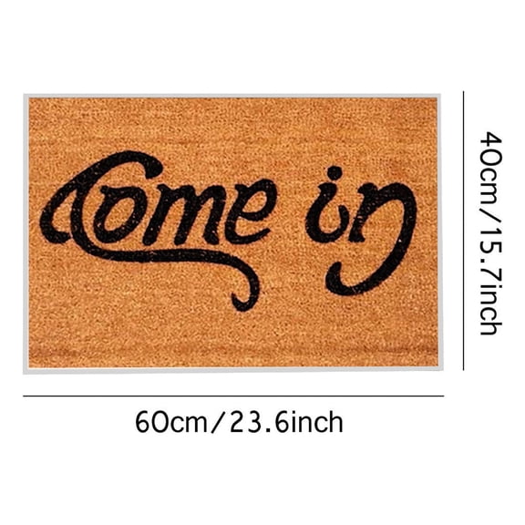 1X Floor Mat Slip Outdoor Ndoor Come Doormat Welcome Go Non Mat in 40X60Cm Floor Home Textiles