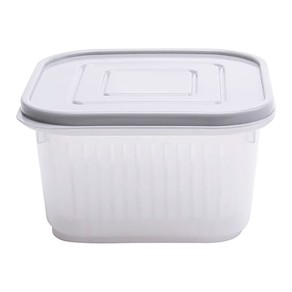 1X Fresh-Keeping Box Clearance! Food Storage Container With Cover Sealed Compartment Dripping Transparent Kitchen Supplies Closure Bags & Lids & Boxes