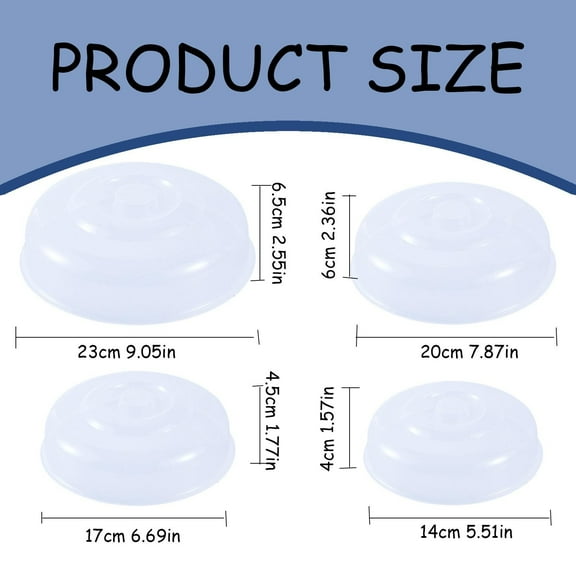 1X Fresh-Keeping Cover Clearance! Microwave Oven Lid Heating Oil and Proof Lid Plastic Food Food Food Refrigerator Fresh Keeping Lid Food Preservation Cover