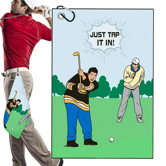 1X Golf Towel Sweat Towel 24X16Inches Towel Pattern Microfiber Towel Lightweight Cleaning Towel Convenient Multi Functional Sports Towel for Towel
