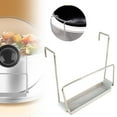 thumbnail image 1 of 1X Home Kitchen Slow Cooker Lid Stand Clearance! Stainless Slow Cooker Lid Holder Kitchen Crock Pot Lid Holder for Cooking Pot Lid Organizer Fits Most Slow Cookers Pot Lid Rack with Silicone Sink, 1 of 6