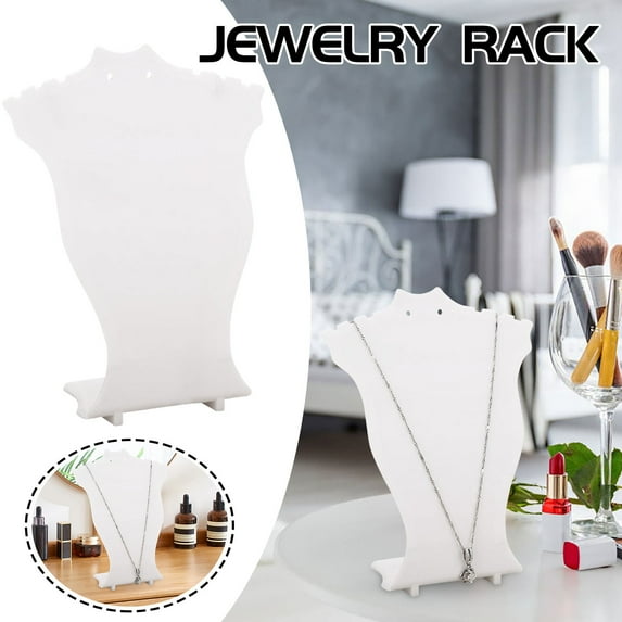1X Jewelry Storage Display Stand Jewelry Bust Display Holder Stand Plastic Display Product Trade Shows Jewelry Accessories