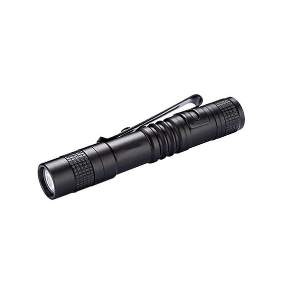 1X LED Flashlight Clip Mini Light Penlight Pocket Portable Torch Lamp Pen