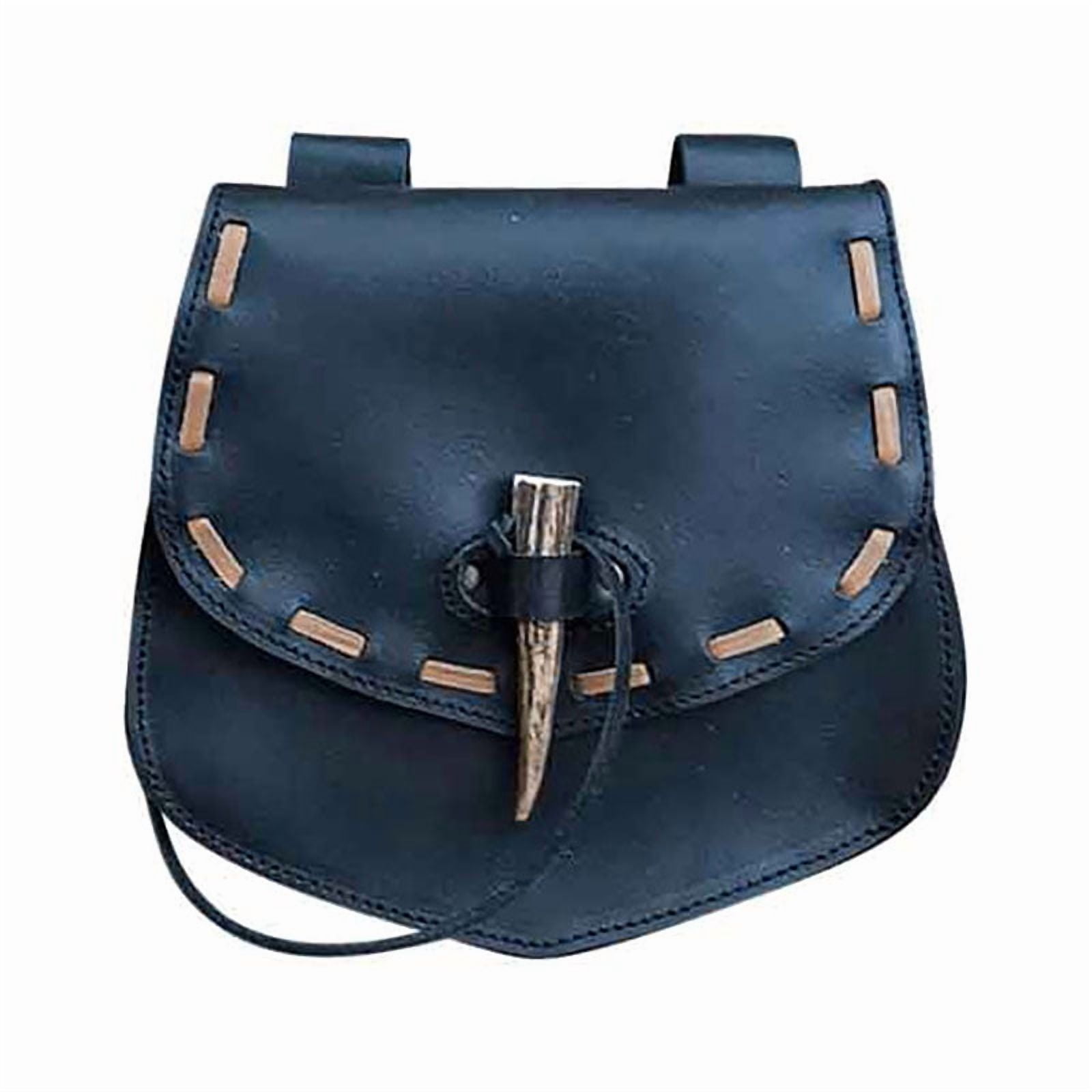1X Medieval Leather Renaissance Waist Bag Coin Pouch Purse Steampunk ...