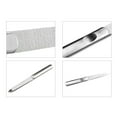 1X Metal Double Sided Nail Files Strong Edge For Manicure Pedicure
