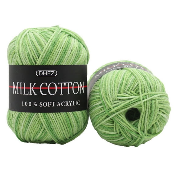 1X Milk Cotton Yarn Clearance! 1Pc Chunky Colorful Hand Knitting Milk Cotton Knitting Crochet Blended Cotton C Diy Knitting Diy