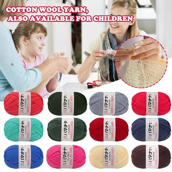 1X Milk Cotton Yarn 1Pc Chunky Colorful Hand Knitting Milk Cotton Knitting Crochet Blended Cotton Diy Knitting Diy