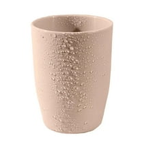 1X Mouthwash Cup Mouthwash Cup Khaki Plastic Cups Reusable Tumbler Travel Coffee Tea Water Mug Outdoor Travel Drinkware for Kids Bathroom Drinking Glass