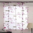 thumbnail image 1 of 1X One Curtain Leaves Sheer Curtain Tulle Window Treatment Voile Drape Valance Fabric Curtain, 1 of 2