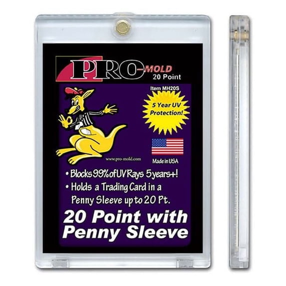 1X PRO-MOLD 20 PT. Sleeved Card Magnetic Holder