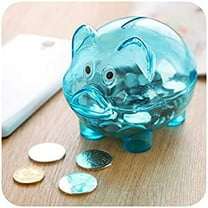 1X Piggy Bank Clearance! Children'S Piggy Bank - Colorful Transparent Piggy Box - Cute Cartoon Piggy Bank for Boys And Girls