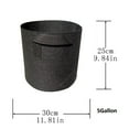 thumbnail image 1 of 1X Plant Bag,1/2/3/5/7 Gallon Grow-Bag Heavy Thickened Nonwoven Plant Fabric Pot With Handles Clearance Sale, 1 of 1