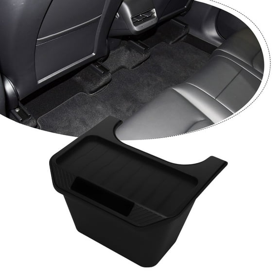 1X Rear Center Console Tpe Storage Box With Tray For Tesla For Model Y 2021-2024