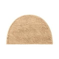 thumbnail image 1 of 1X Semi-Circular Foot Pad Semicircular Carpet Absorbent Floor Mat Toilet Door Mat Bedroom Toilet Bathroom Non-Slip Mat Household Carpet, 1 of 2