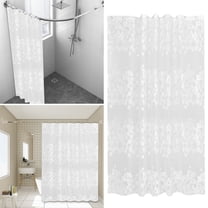 1X Shower Curtain Fabric Shower Curtain or Polyester Soft Cloth & Hotel Quality Machine Washable White Shower Curtain Liner for Bath Tub Shower Curtain