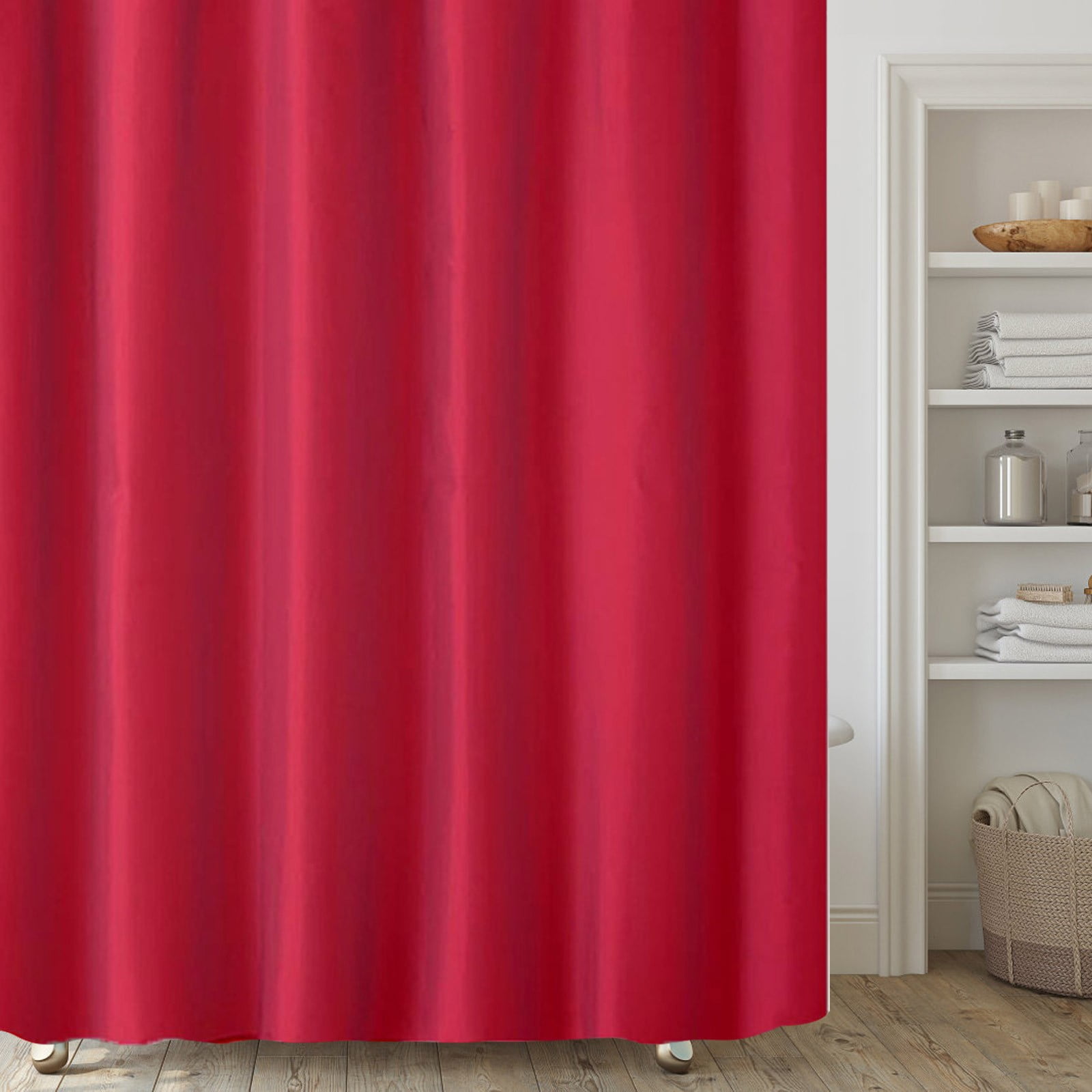 1X Shower Curtain Clearance! Modern Minimalist Plain Color Shower