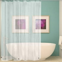 1X Shower Curtain Shower Curtain Transparent Shower Curtain Plain Thick Curtain Hotel Solid Color Shower Curtain. Shower Curtain