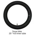 thumbnail image 1 of 1X Snow Bicycle Inner Tube 20/24/26X4.0 Rubber Black Inner Tube for Fat Bikes/E-Bikes Cycling Tires Accessories 20X4.0, 1 of 9