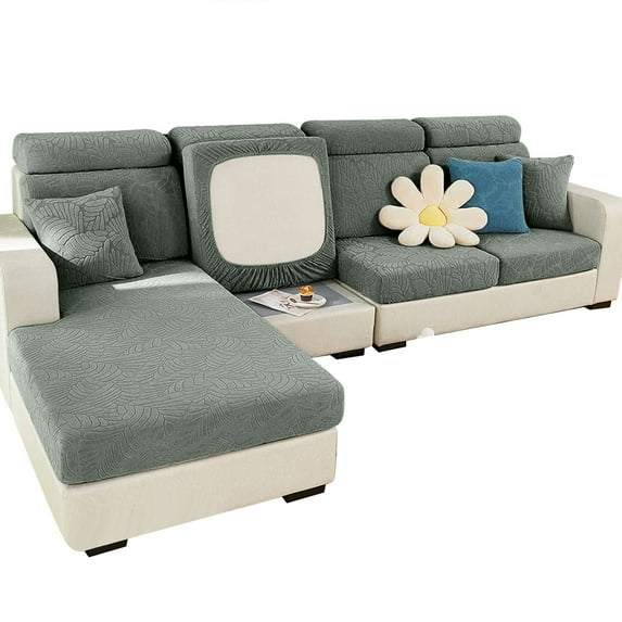1X Sofa Cover Couch Covers Sectional Couch Covers for L Shaped Chaise Stretch 3 Cushion Couch Sofa Slipcovers for Dogs Pet 2 Cushion Seat Leather L Shape Furniture Protector Sofa Cover