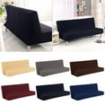 thumbnail image 1 of 1X Sofa Cover Folding Sofa Bed Cover Solid Color Futon Armless Slipcover Polyester Elastic Fabric All Inclusive Cover Sofa Cover, 1 of 8