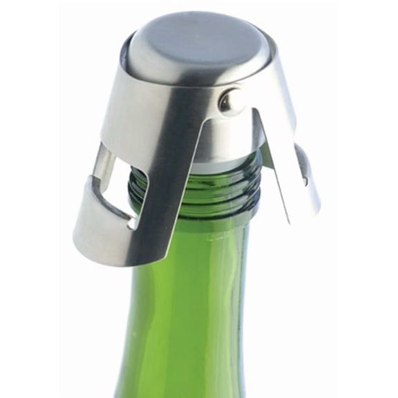 1X Stainless Steel Sparking Champagne Bottle Stopper Cap Rubber Sealer Wine Bar