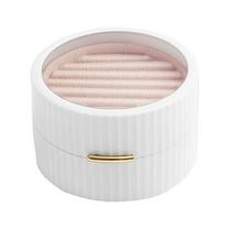 1X Storage Box Home Jewelry Earrings Ring Display Stand Large Capacity Jewelry Storage Box Home Textile Storage