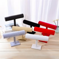 1X Storage Rack Velvet T-Bar Display Stand Holder Organizer Bracelet Jewelry Watch Headband Home Textile Storage