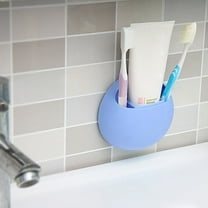 1X Storage Rack Home Bathroom Toothbrush Wall Mount Holder Sucker Suction Organizer Cup Rack