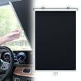 thumbnail image 1 of 1X Summer Sunshade Car Retractable Sunshade Home Use Suction Cup Roller Blinds Insulation Shading Curtain Retractable Balcony Sunshade Window Curtains Privacy Screen for Home Car Black, 1 of 9