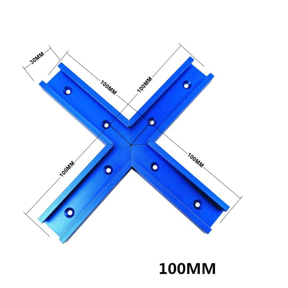 1X TTrack Intersection Slot Woodworking Chute Miter Gauge Guide Rail