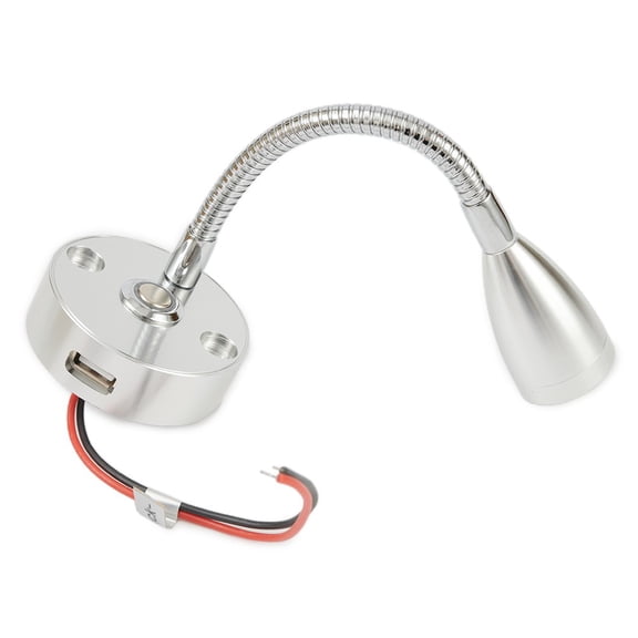 1X Touch Switch Usb 12V Led Spot Reading Light Camper Caravan Boat Interior Lamp