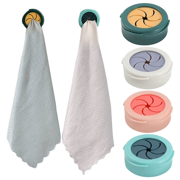 1X Towel Storage Rack Towel Stopper Dish Cloth Hook Perforated Rag Stopper Hand Towel Storage Toilet Bathroom Hook Rag Storage Rack Home Textile Storage