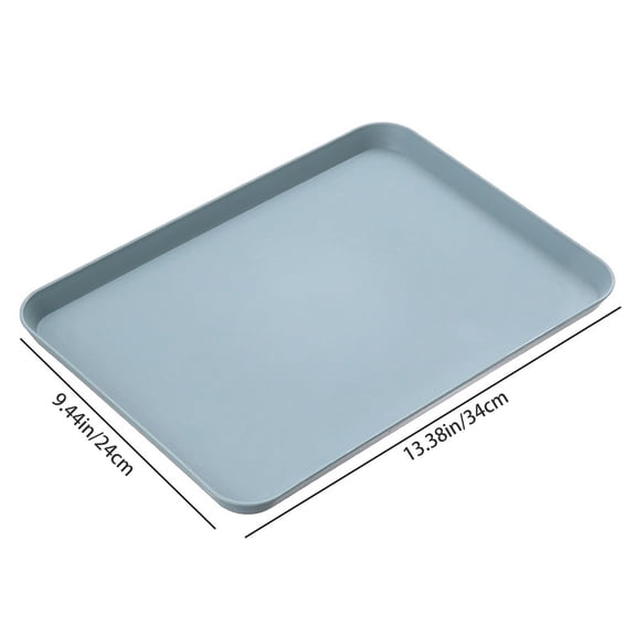 (1X Tray) Barbecue Grill Pan Clearance Plertrvy Fast Food Tray Rectangular Serving Trays Serving Tray for Indoor Plastic Fast Food Tray