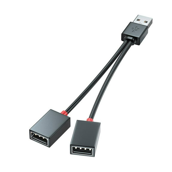 1X USB 2.0 A 1 to 2 Dual USB Female Data Hub Power Splitter Y Adapter D3X5