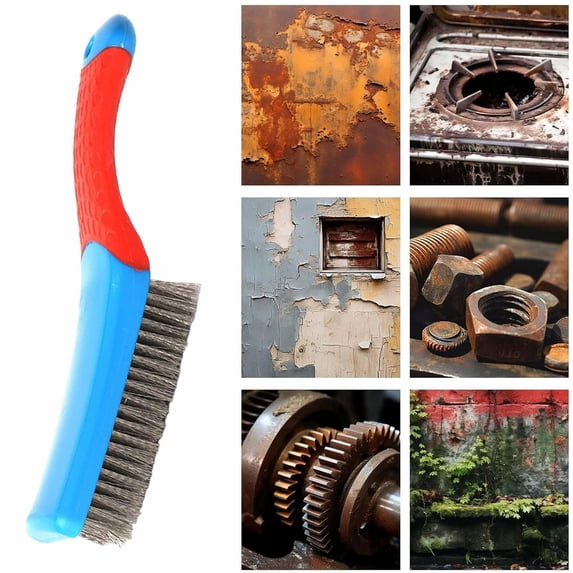 1X Wire Rust Removal Brush,Rust Removal Brush,Stainless Wire Brush Hard Brush Wire Cleaning Brush Paint Brush Cleaner Tool Brush for Paint Welding Brick Wood Stone Dirt