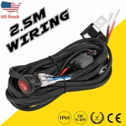 1X Wiring Harness Kit 12V 40A Fuse Relay ON/OFF Rock Switch For LED Light Bar US