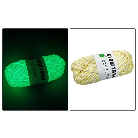 1X Wool Clearance! Dark Yarn for Crochet 2Mm Fancy Luminous Skein 1 Piece Yard Luminous Yarn Suitable for Beginners To Knit Diy Knitting Diy
