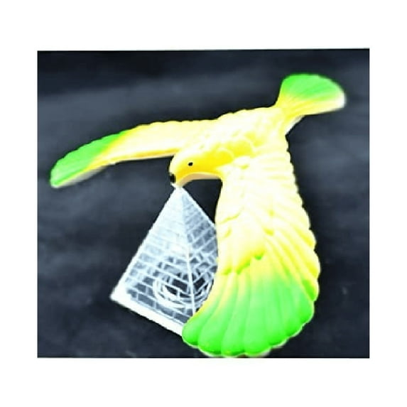 1XCute New Style Balancing Bird with Clear Triangle Stand (Color May Vary)