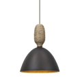 thumbnail image 1 of 1XT-CREED-LED-BR-Besa Lighting-Creed-One Light Pendant with Flat Canopy-8 Inches Wide by 10 Inches High-Bronze Finish, 1 of 1