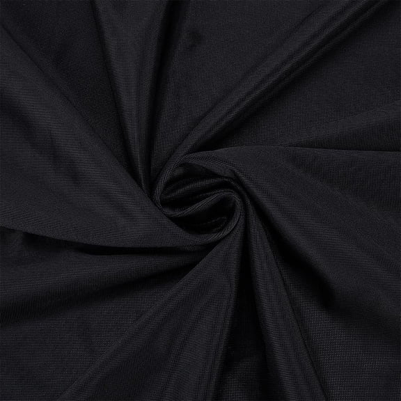 1Yard Matte Tricot Polyester Fabric Black Stretch Cloth 59 Inch Wide Corsetry Corset Fabric