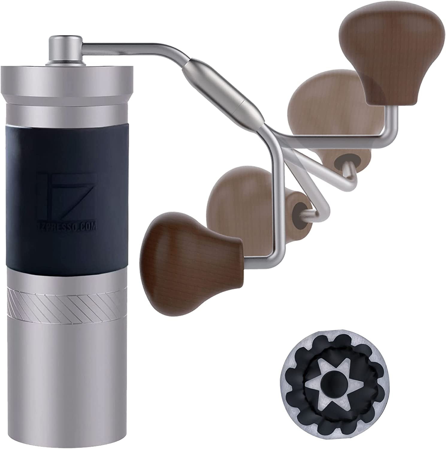 1Zpresso JXPro S Manual Coffee Grinder Silver Capacity35g with