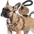 thumbnail image 1 of Heavy Duty Tactical Dog Harness for Large Dogs, No Pull Adjustable Pet Harness Reflective Service Training Easy Control Pet Vest Military K9 Working Dog Harnesses- Large, Black, 1 of 5