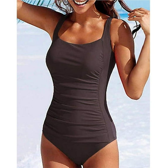Womens One Piece Swimsuits Ruched Tummy Control Bathing Suits