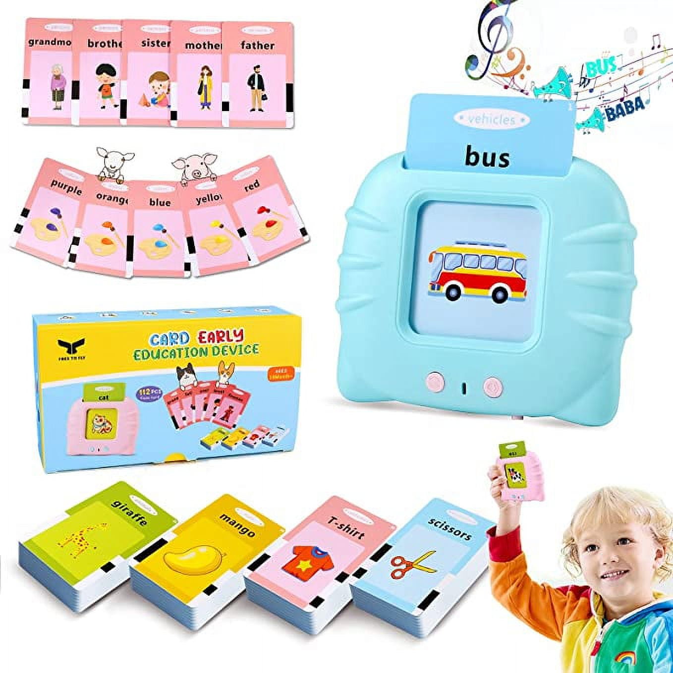 Sound Effect Educational Toys: Sight Words Flash Cards for Kids