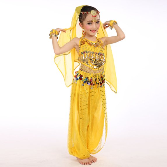 Handmade Children Girl Belly Dance Kids Belly Dancing Egypt Dance Cloth Streetwear Outfits