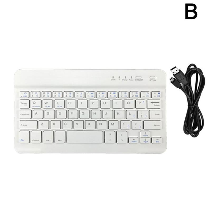 Ultra Slim Wireless Bluetooth Keyboard 59 Keys Rechargeable Quality Android For Ios Windows H5G0