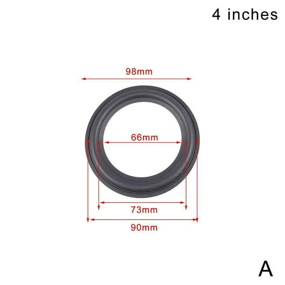 4-12 Inch Speaker Surround Rubber Woofer Edge Ring Foam Audio Repair Y9C7