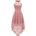 thumbnail image 1 of Market In The Box Women's Halter Hi-Lo Floral Christmas Lace Dress Bridesmaid Party Cocktail Dresses, 1 of 6