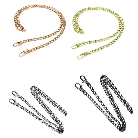 Colorful Purse Flat Chain Replacement Buckles Metal Chain Strap Accessories Handbag Shoulder Bag Crossbody