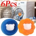 thumbnail image 1 of Reusable Dryer Balls, Pet Hair Remover for Laundry, Reusable Lint Remover Sponge, Hair Catcher for Washing Machine, Wash Dryer Balls(6Pcs,Blue & Orange), 1 of 7
